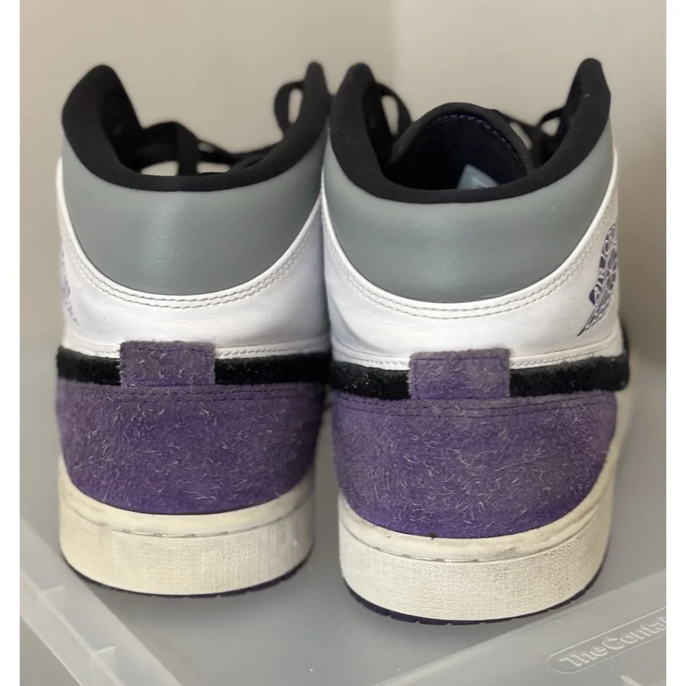Air Jordan 1 Mid SE Retro Varsity Court Purple MENS 852542-105 Size 9.5